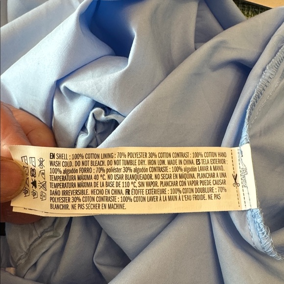 English Factory, Off Shoulder, Cotton Blouse w/open bow tied sleeves. Med. NWT - Picture 10 of 13